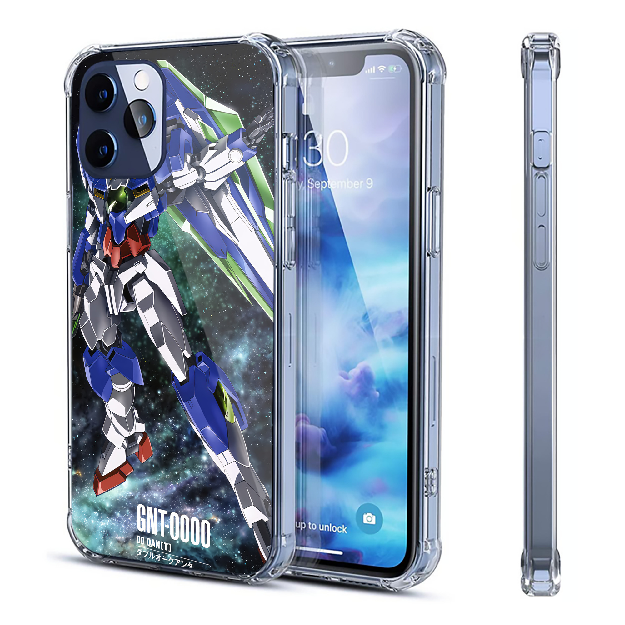 （画像用） 機動戦士ガンダム Mobile Suit Gundam 【iPhone 12シリーズ対応】透明スマホケース（クリアソフトケース）